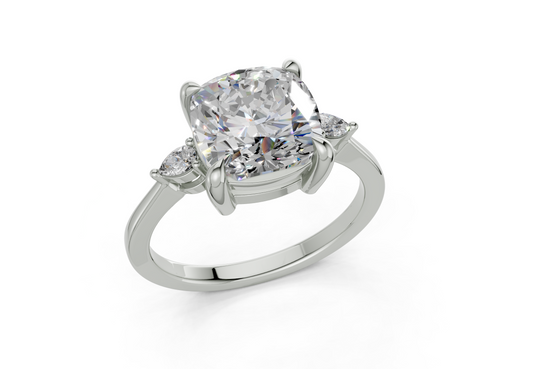 Lyanna Cushion Square Diamond  Engagement Ring