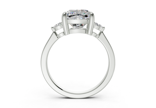 Lyanna Cushion Square Diamond Engagement Ring