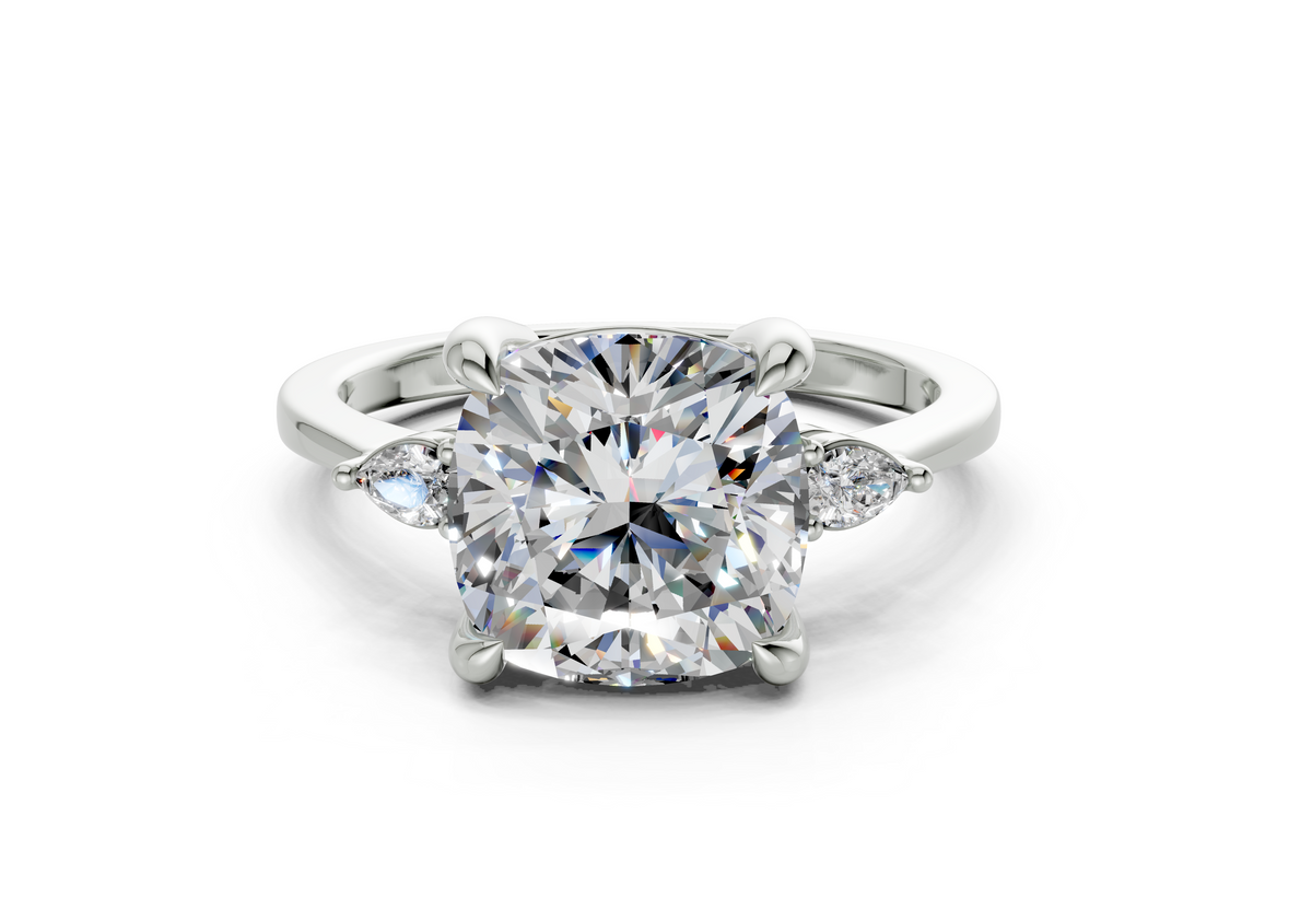 Lyanna Cushion Square Diamond  Engagement Ring