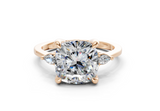 Lyanna Cushion Square Diamond Engagement Ring