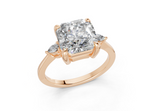 Lyanna Radiant Square Diamond  Engagement Ring