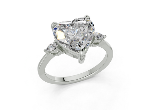 Lyanna Heart Diamond  Engagement Ring