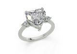 Lyanna Heart Diamond Engagement Ring