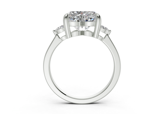 Lyanna Heart Diamond Engagement Ring