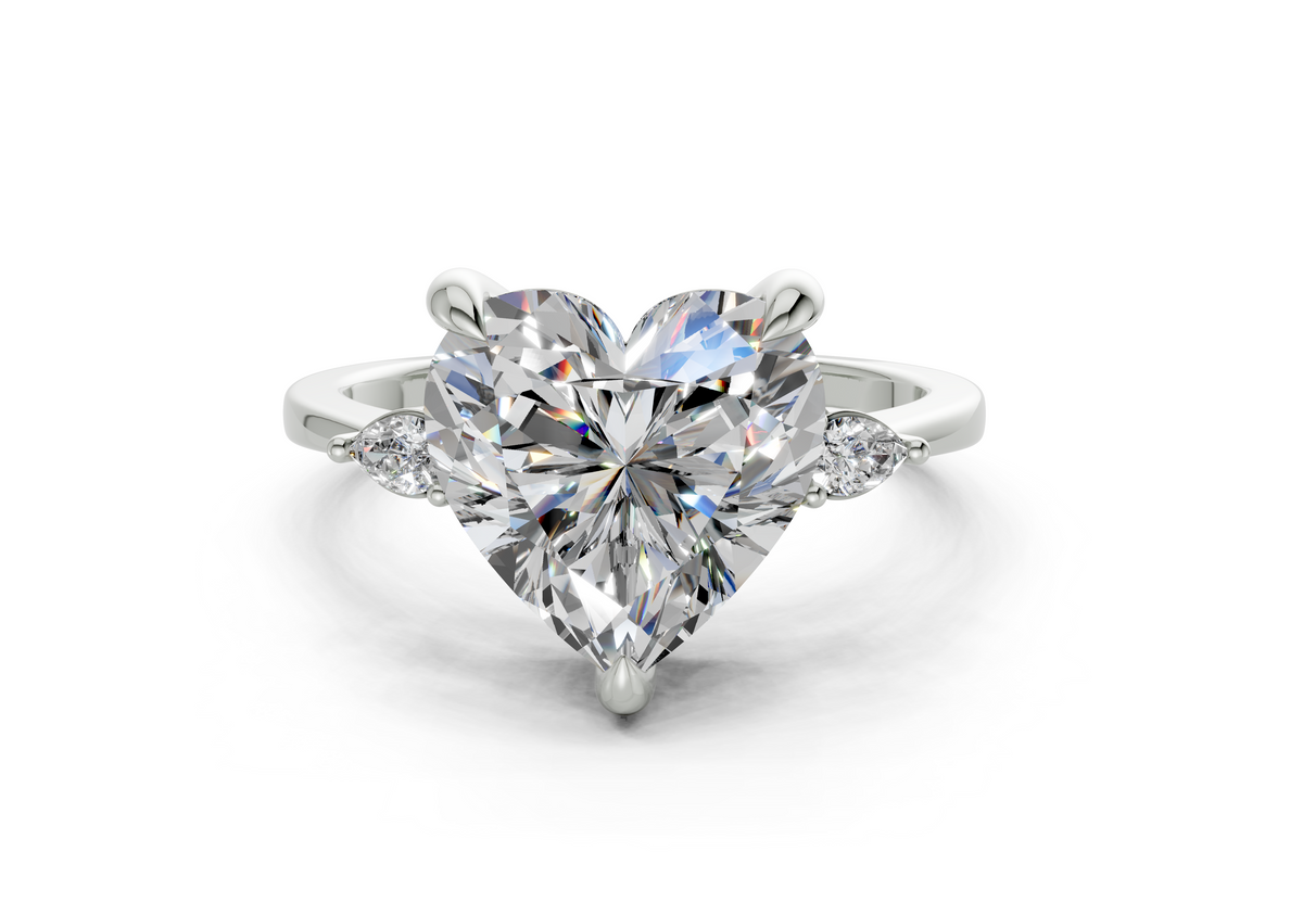 Lyanna Heart Diamond Engagement Ring