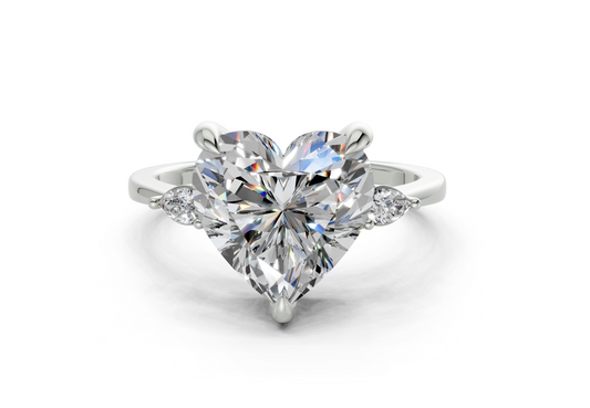 Lyanna Heart Diamond Engagement Ring