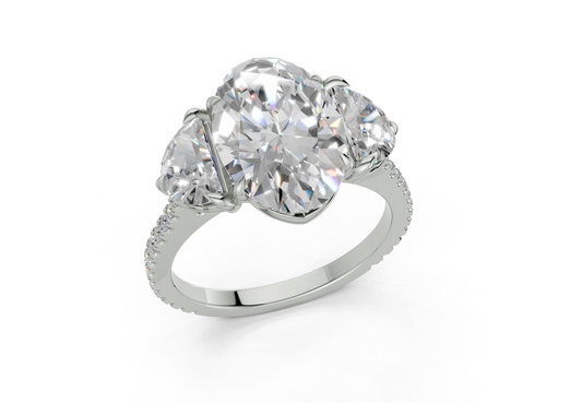 Vespera Oval Diamond  Engagement Ring