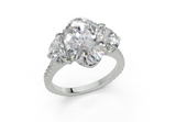 Vespera Oval Diamond  Engagement Ring