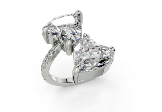 Endora Heart Diamond Engagement Ring