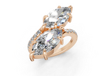 Endora Marquise-Marquise Diamond  Engagement Ring