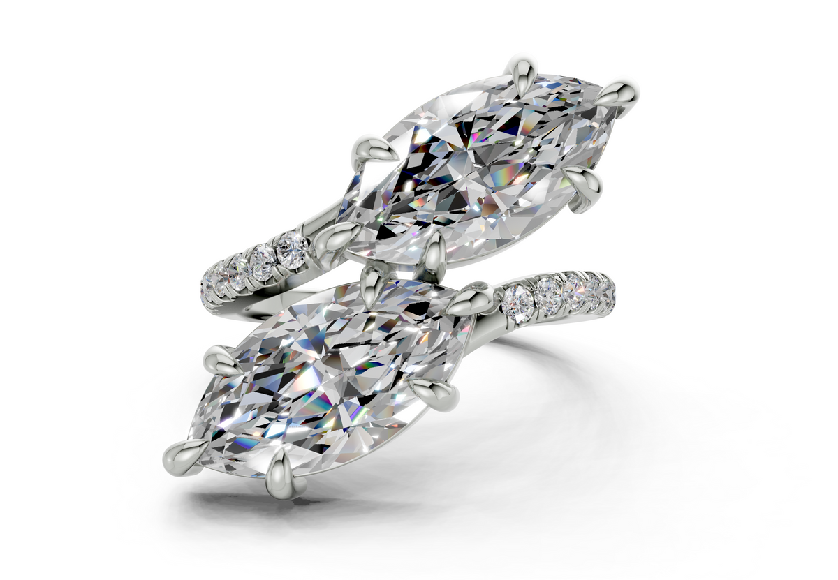 Endora Marquise-Marquise Diamond  Engagement Ring