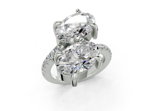 Endora Oval-Oval Diamond  Engagement Ring