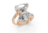 Endora Pear-Pear Diamond  Engagement Ring