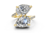 Endora Pear-Pear Diamond  Engagement Ring