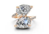 Endora Pear-Pear Diamond  Engagement Ring