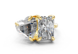 Zephira Heart-Radiant Diamond Engagement Ring