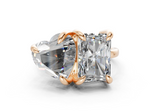 Zephira Heart-Radiant Diamond Engagement Ring