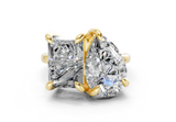 Zephira Pear-Radiant Diamond Engagement Ring