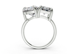 Zephira Heart-Radiant Diamond Engagement Ring