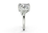 Zephira Heart-Radiant Diamond Engagement Ring