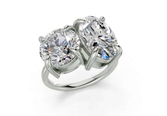 Zephira Oval-Round Diamond  Engagement Ring