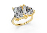 Fanya Heart-Radiant Diamond  Engagement Ring