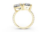 Fanya Heart-Radiant Diamond  Engagement Ring