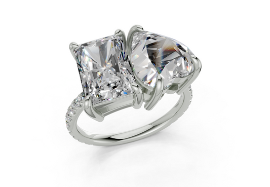 Fanya Heart-Radiant Diamond  Engagement Ring