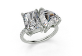 Fanya Heart-Radiant Diamond  Engagement Ring