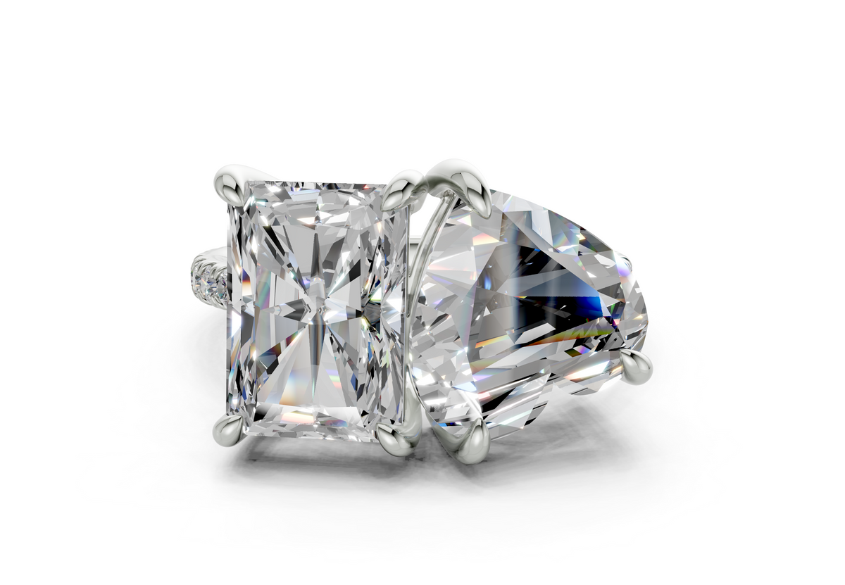 Fanya Heart-Radiant Diamond  Engagement Ring