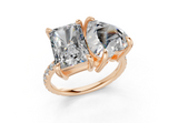 Fanya Heart-Radiant Diamond  Engagement Ring