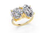 Fanya Oval-Round Diamond  Engagement Ring