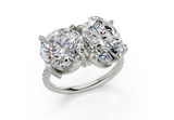 Fanya Oval-Round Diamond  Engagement Ring