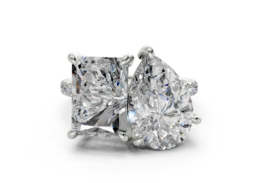 Fanya Pear-Radiant Diamond Engagement Ring