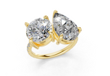 Fanya Pear-Radiant Diamond  Engagement Ring