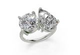 Fanya Pear-Radiant Diamond  Engagement Ring