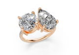 Fanya Pear-Radiant Diamond  Engagement Ring