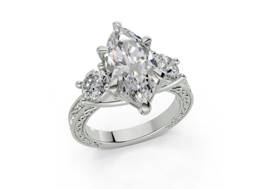 Atria Marquise Diamond  Engagement Ring