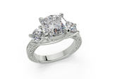 Atria Cushion Square Diamond  Engagement Ring