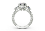 Atria Cushion Square Diamond  Engagement Ring