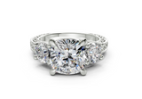 Atria Cushion Square Diamond Engagement Ring