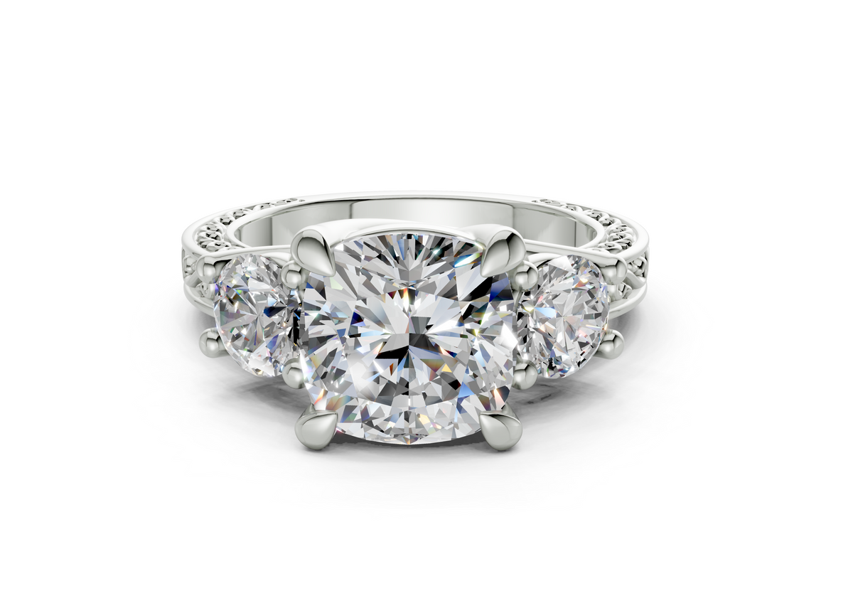 Atria Cushion Square Diamond  Engagement Ring