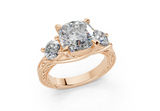 Atria Cushion Square Diamond  Engagement Ring