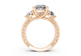 Atria Cushion Square Diamond Engagement Ring