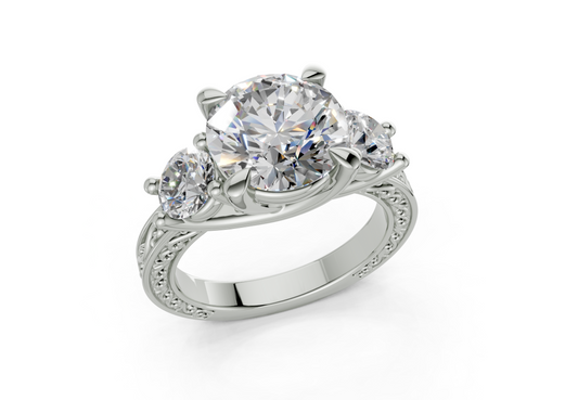 Atria Round Diamond Engagement Ring