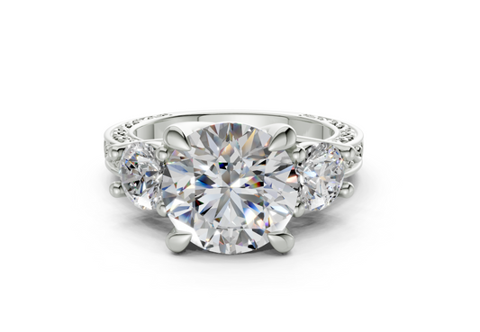 Atria Round Diamond Engagement Ring