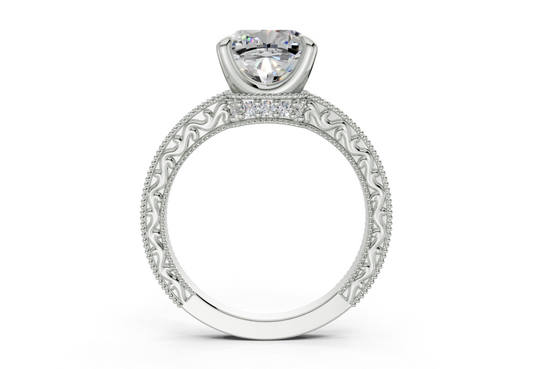 Sapphira Cushion Square Diamond Engagement Ring