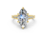 Sapphira Marquise Diamond Engagement Ring