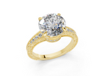 Sapphira Round Diamond  Engagement Ring