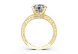 Sapphira Round Diamond  Engagement Ring